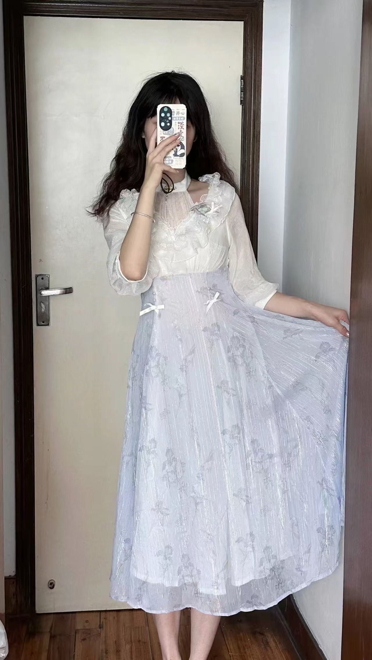 French Vintage Floral Midi Dress - 女性用花柄ロリータワンピースドレス 韓国風 2026年夏 イブニングパーティーフォーマルドレス オフィスレディー フレンチエレガント