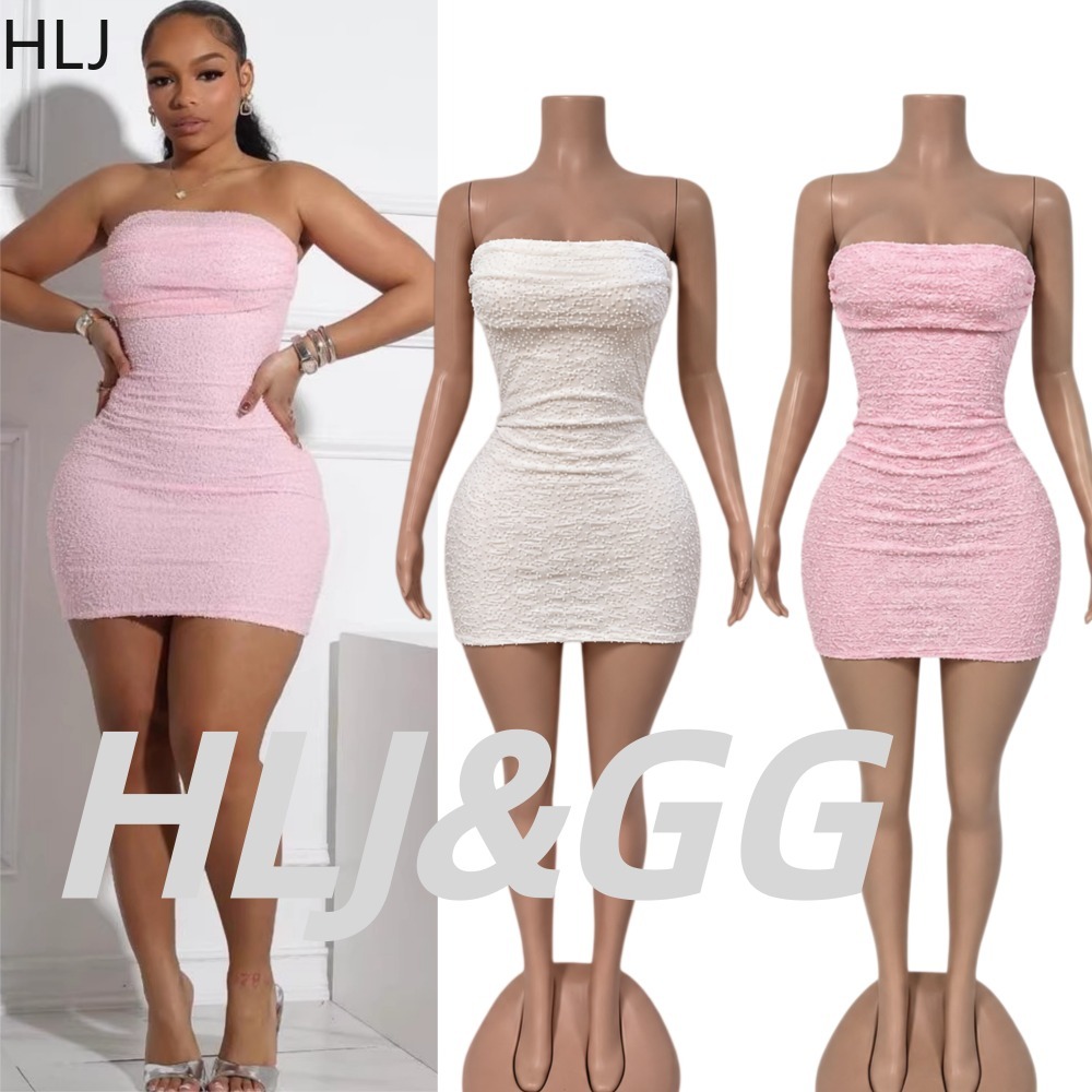HLJ セクシーな女性用ストラップレスミニドレス ラインスト - Sparkly Rhinestone Club Party Dress のレビューと価格