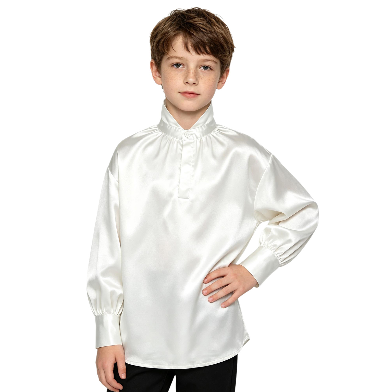 男の子向け、中世ルネサンス風、ヴィンテージサテンシャツ、ハロ - Tops のレビューと価格