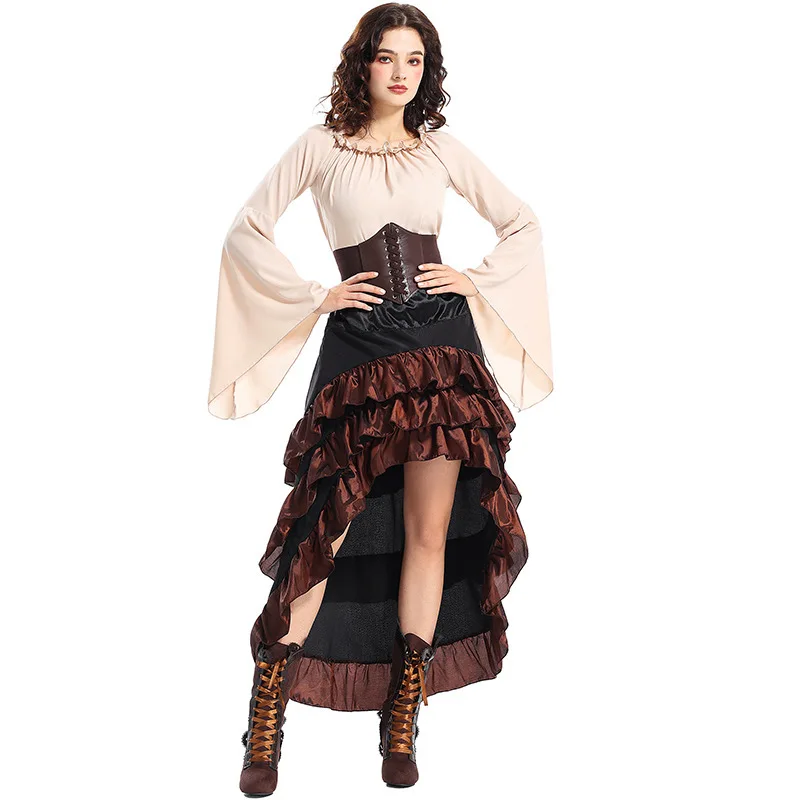 おしゃれなハロウィン風、前短め・後ろ長めのロマンティックなロ - Skirts のレビューと価格